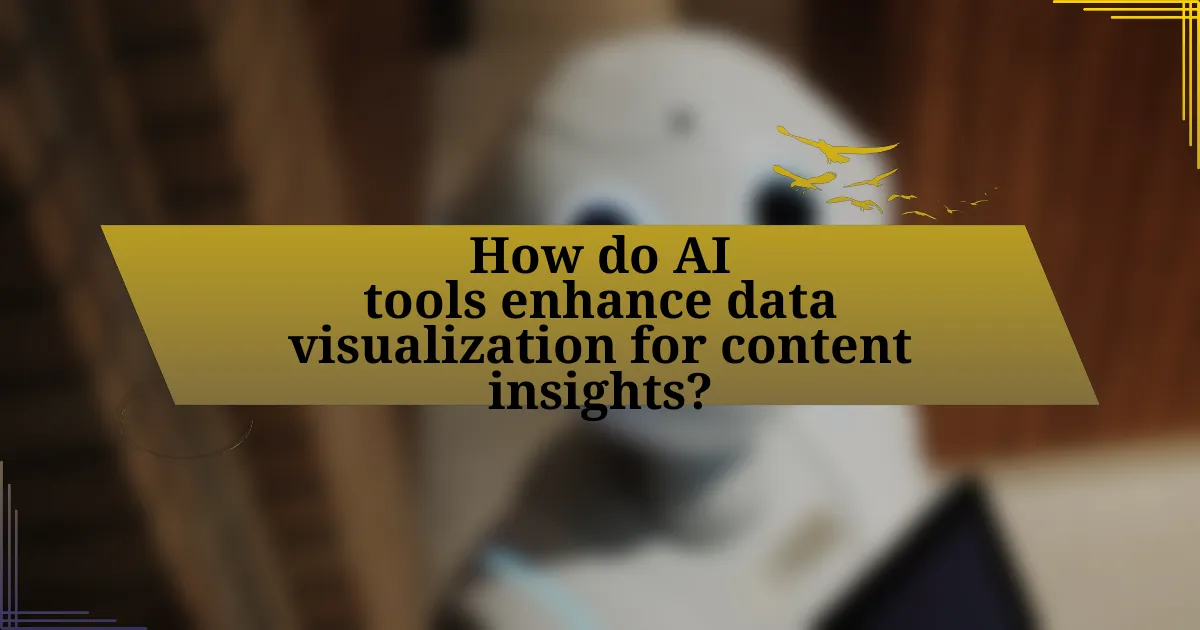 How do AI tools enhance data visualization for content insights?