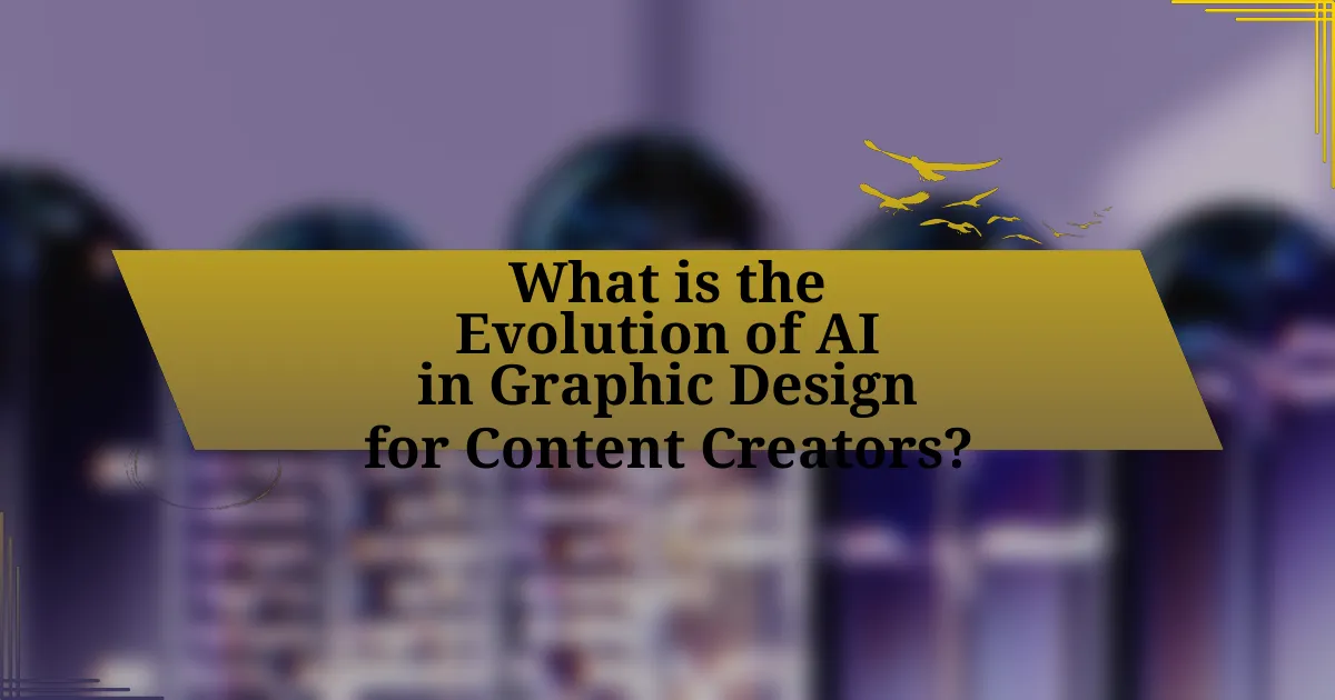 What is the Evolution of AI in Graphic Design for Content Creators?