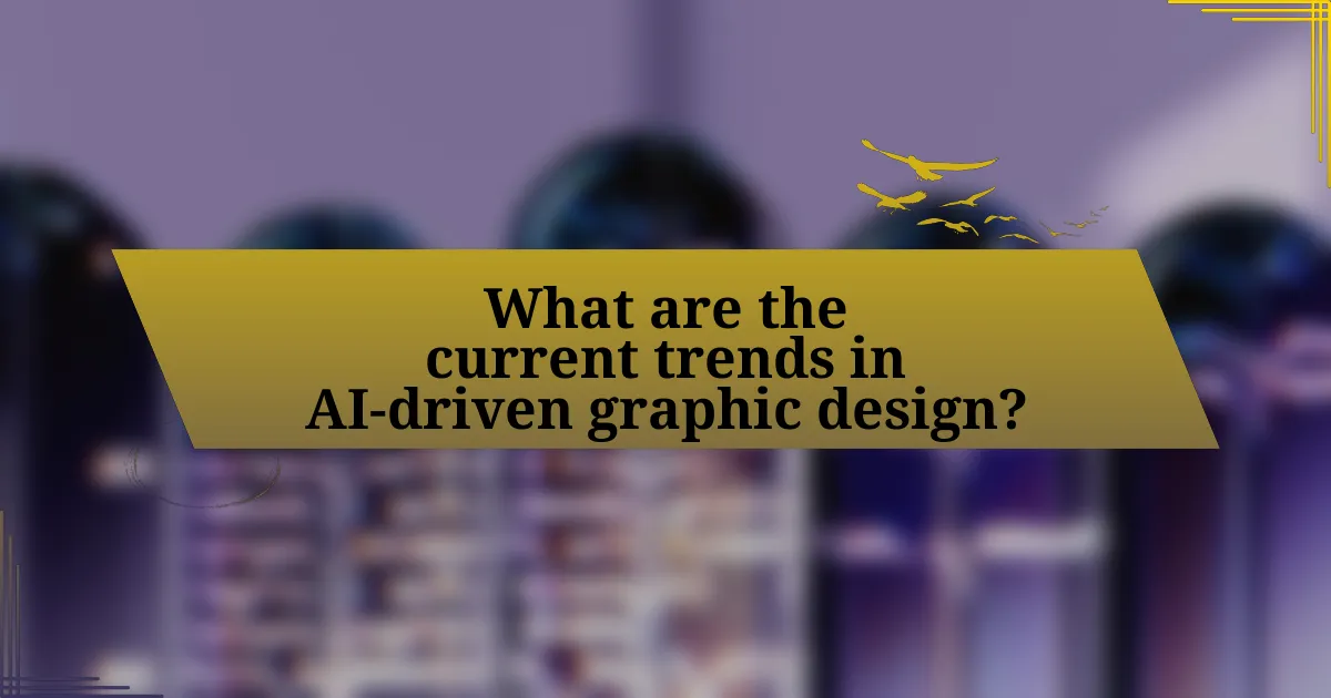 What are the current trends in AI-driven graphic design?