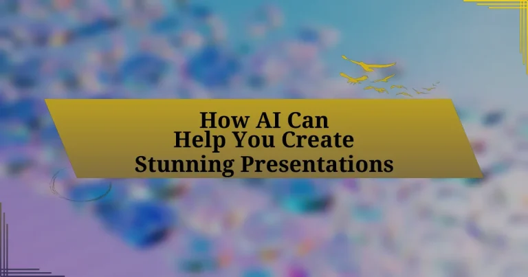 How AI Can Help You Create Stunning Presentations