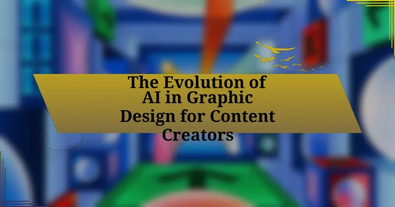 The Evolution of AI in Graphic Design for Content Creators