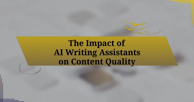 The Impact of AI Writing Assistants on Content Quality