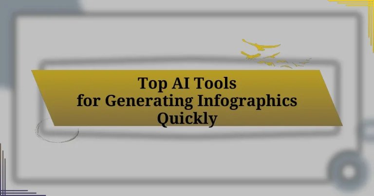 Top AI Tools for Generating Infographics Quickly