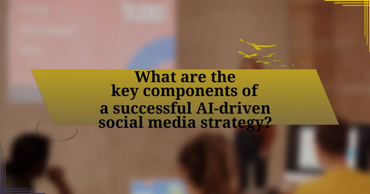 What are the key components of a successful AI-driven social media strategy?