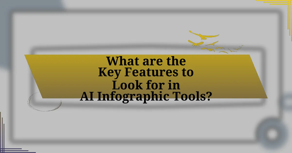 What are the Key Features to Look for in AI Infographic Tools?